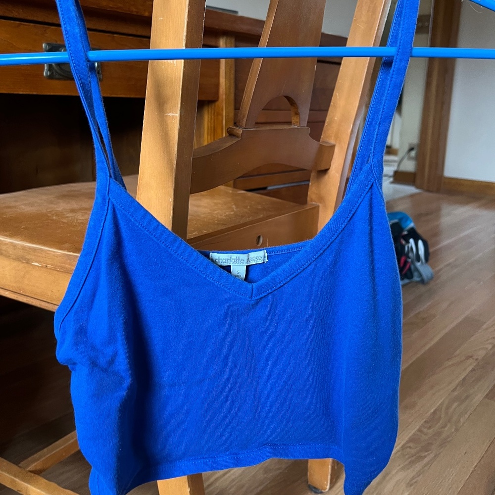 Charlotte Ruse Royal Blue Bralette Style Crop Top